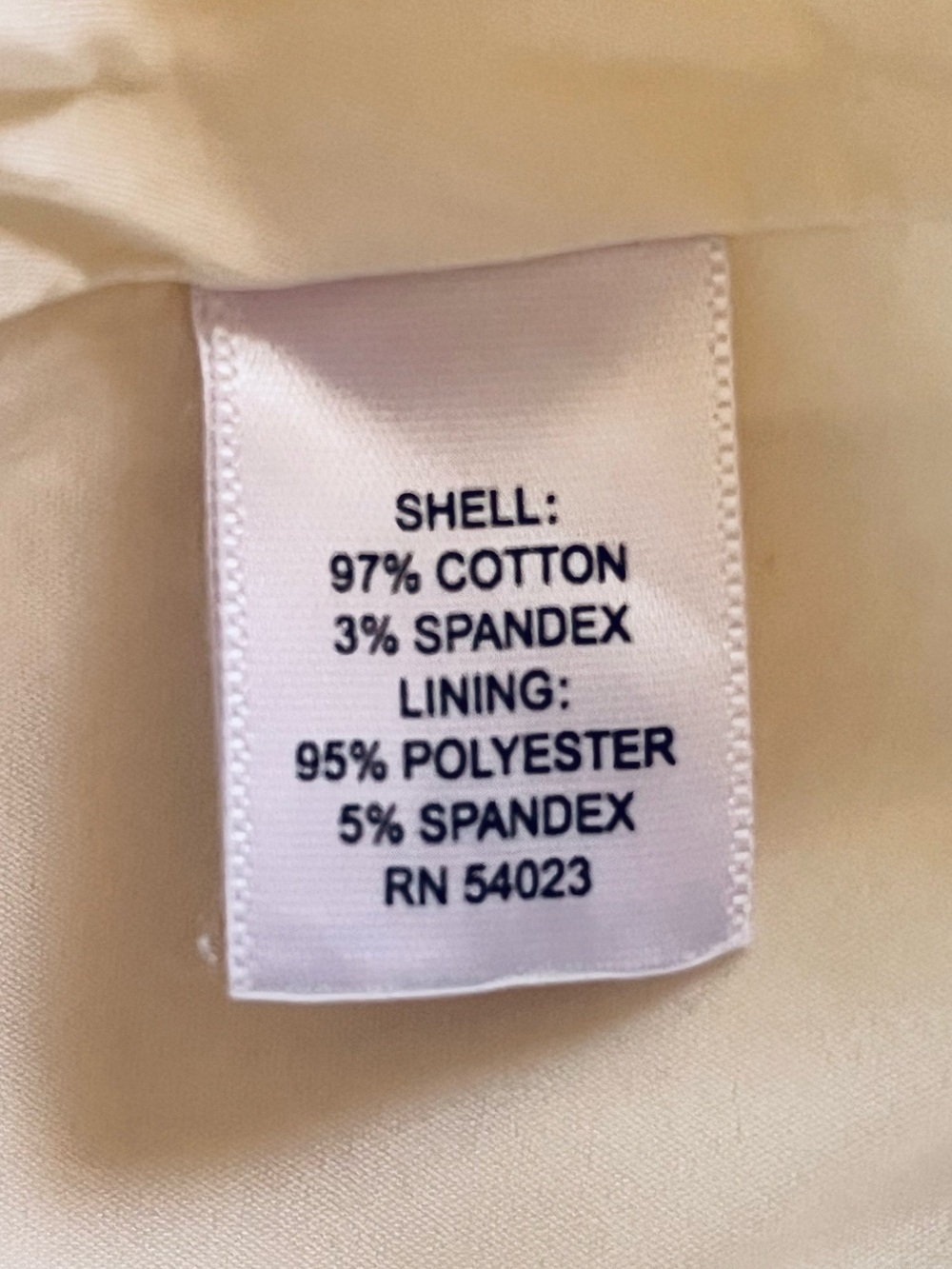 Banana Republic cream lined skirt 6 - Picture 4 of 5